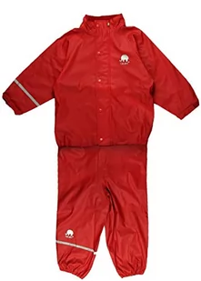 Celavi Dziewczęcy dwuczęściowy kombinezon przeciwdeszczowy w wielu kolorach kurtka przeciwdeszczowa, czerwony (red), 140 - Kurtki damskie - miniaturka - grafika 1
