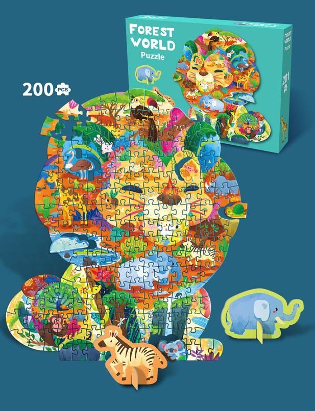 Zestaw Puzzli 200el. Safari