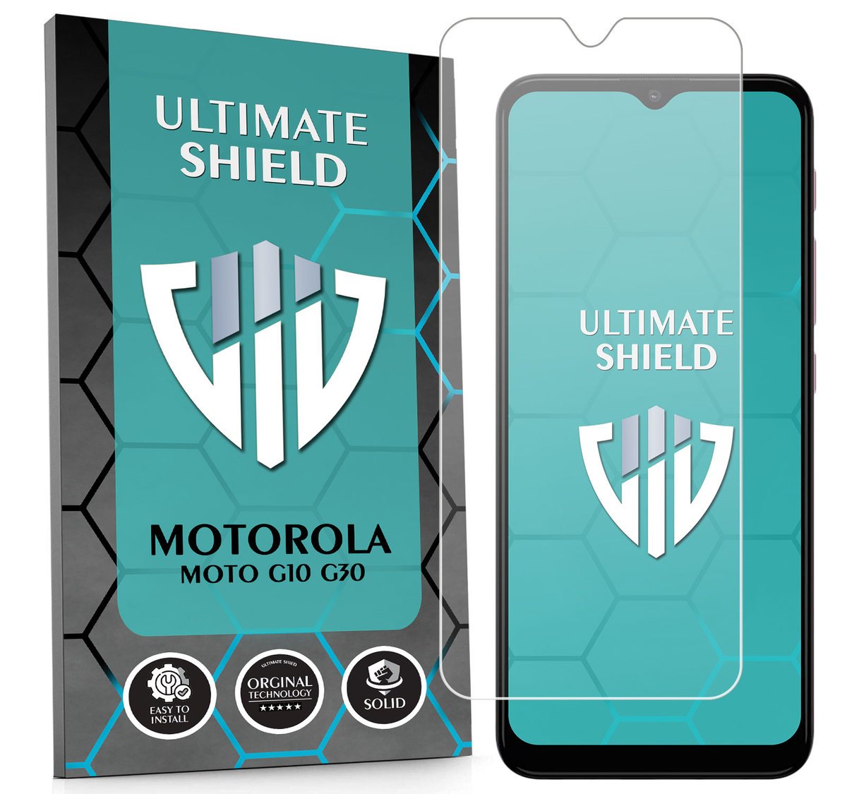 WZMOCNIONE SZKŁO OCHRONNE SZYBKA SZKIEŁKO DO MOTOROLA MOTO G10 G30