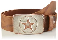 Paski - MGM Unisex Fashion Star pasek, Brązowy (Nougat-Bianco 12), 110 - miniaturka - grafika 1