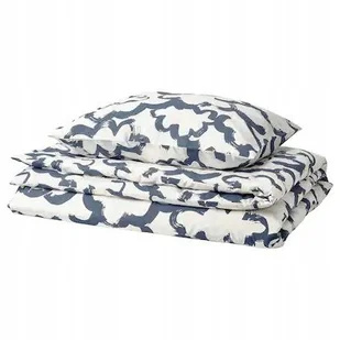 IKEA EKPURPURMAL Komplet pościel 150x200cm granatowy chmurki CHMURY - Pościel - miniaturka - grafika 1