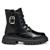 Buty dla dziewczynek - Botki Geox J Maquinnens J56M6C 000CN C9999 S Czarny - miniaturka - grafika 1