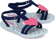 Buty dla dziewczynek - Ipanema Sandały dziecięce 81997 20108 granatowo-białe r. 22/23 - miniaturka - grafika 1