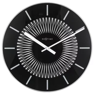 Nextime Zegar ścienny Radial, czarny, 35x3,5 cm - Zegary - miniaturka - grafika 1