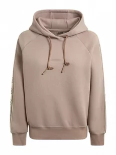 Damska bluza dresowa nierozpinana z kapturem Guess Britney Hooded - różowa - GUESS - Bluzy sportowe damskie - miniaturka - grafika 1