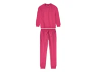 Spodnie i spodenki dla dziewczynek - pepperts!® Dres dziewczęcy (bluza + spodnie) (Różowy, 122/128) - miniaturka - grafika 1