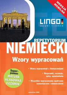 Niemiecki. Wzory wypracowań. Wersja mobilna - E-booki - języki obce - miniaturka - grafika 1