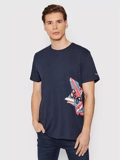 Koszulki męskie - Pepe Jeans T-Shirt Ronny PM508021 Granatowy Regular Fit - grafika 1