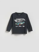 Bluzki dla niemowląt - Reserved - Longsleeve Hot Wheels - ciemnoszary - miniaturka - grafika 1