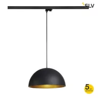 Lampy sufitowe - Spotline FORCHINI M lampa wisząca 40cm, okrągła, czarny/złoty, E27, z czarnym a (153130) - miniaturka - grafika 1