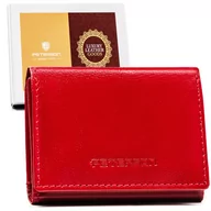 Portfele - Mały Skórzany Portfel Damski Na Zatrzask - Peterson - miniaturka - grafika 1