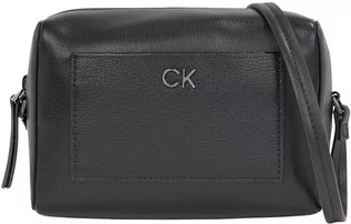 Torebki damskie - Calvin Klein Damska codzienna torba na aparat Pebble Crossover, czarna Ck, Ck czarny - grafika 1
