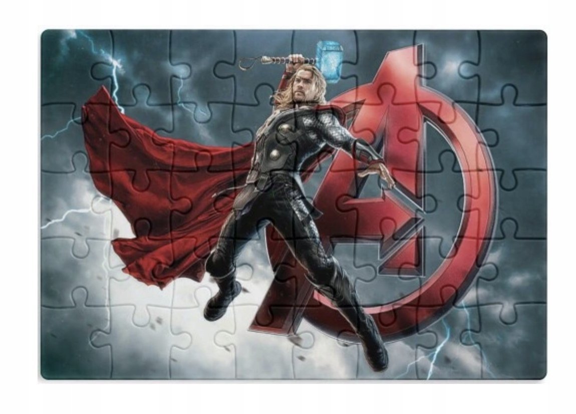 PUZZLE THOR AVENGERS A3 252 el z Nadrukiem + IMIĘ #128