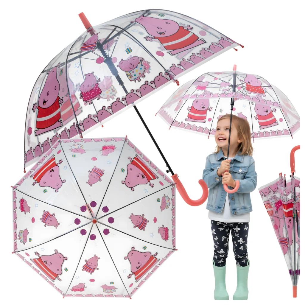 PARASOL DZIECIĘCY PARASOLKA DZIECIĘCA DLA DZIECI PRZEZROCZYSTA AUTOMATYCZNA