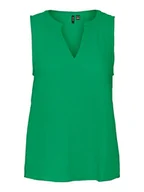 Koszulki i topy damskie - VERO MODA Women's VMNATALI NIA SL WVN Top, Bright Green, L, jasnozielony, L - miniaturka - grafika 1