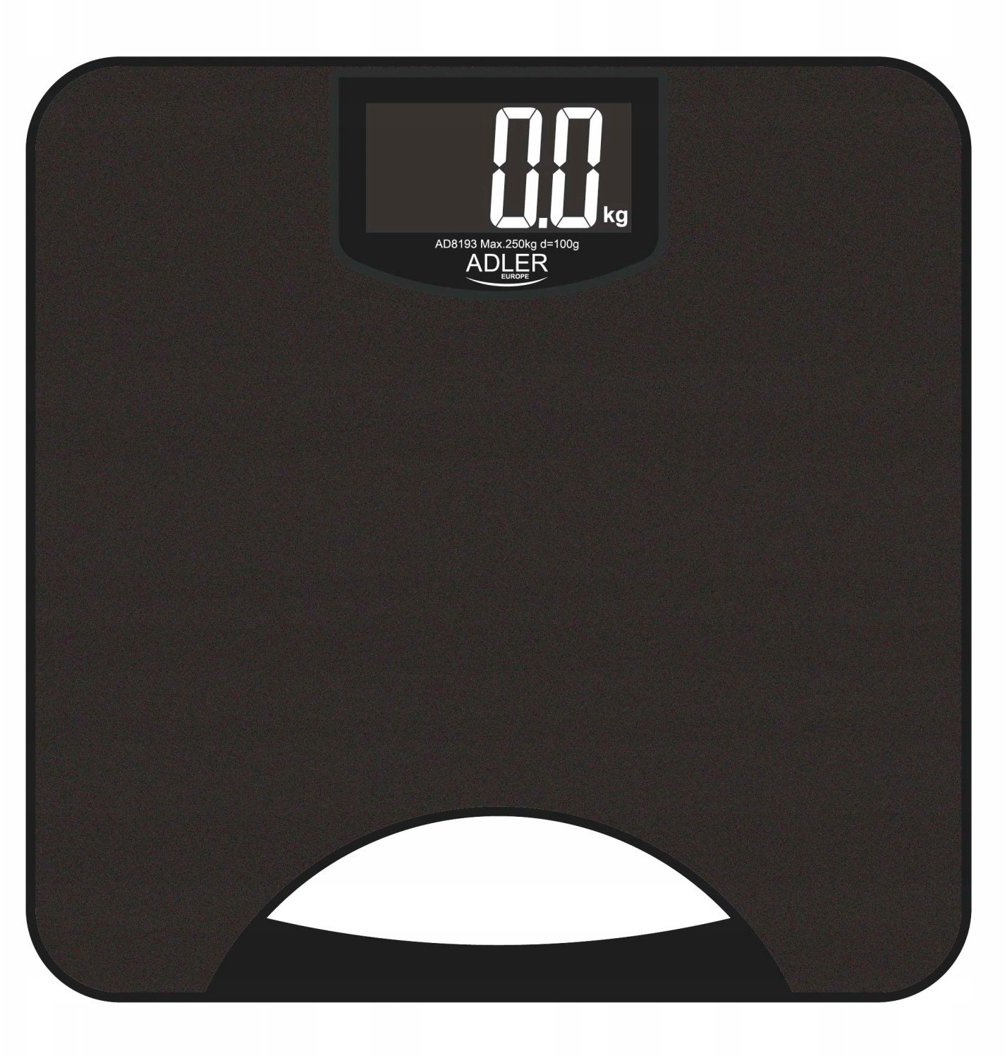 Waga łazienkowa Adler AD 8193 black Waga łazienkowa - 250kg