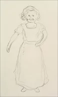 Plakaty - Pernille Kirkeby ll, Little Norwegian Girl Running (1908-1909), Edvard Munch -  plakat Wymiar do wyboru: 50x70 cm - miniaturka - grafika 1