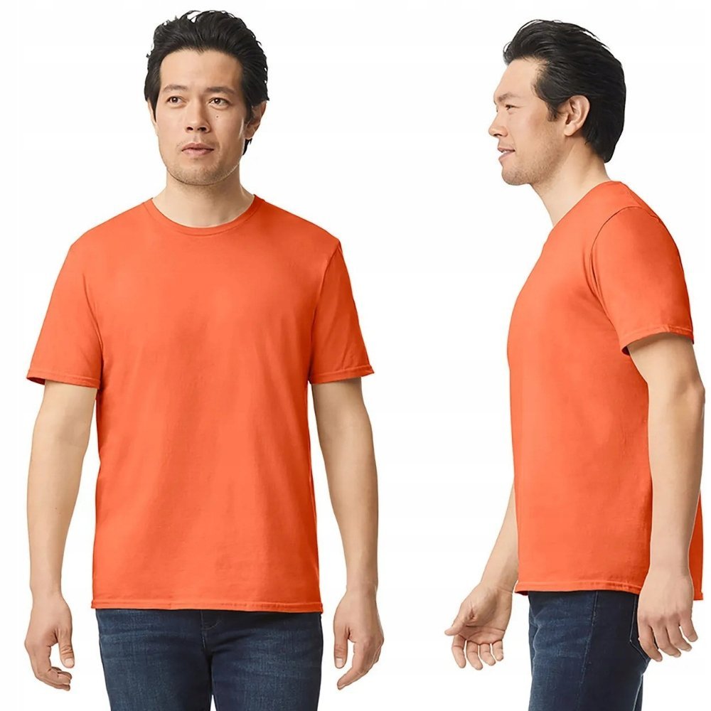 T-shirt Koszulka Męska Bawełna SOFTSTYLE Gildan GI64000 ORANGE L