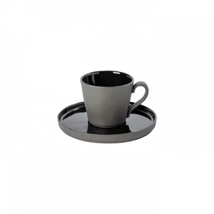 Costa Nova Filiżanka z podstawką Lagoa Eco Gres Black 0,21 l - Filiżanki - miniaturka - grafika 1
