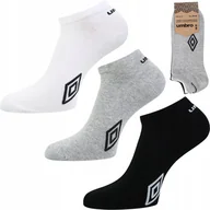 Skarpetki męskie - UMBRO SNEAKER skarpety bawełniane sportowe STOPKI 3-PAK - 39-42 - miniaturka - grafika 1