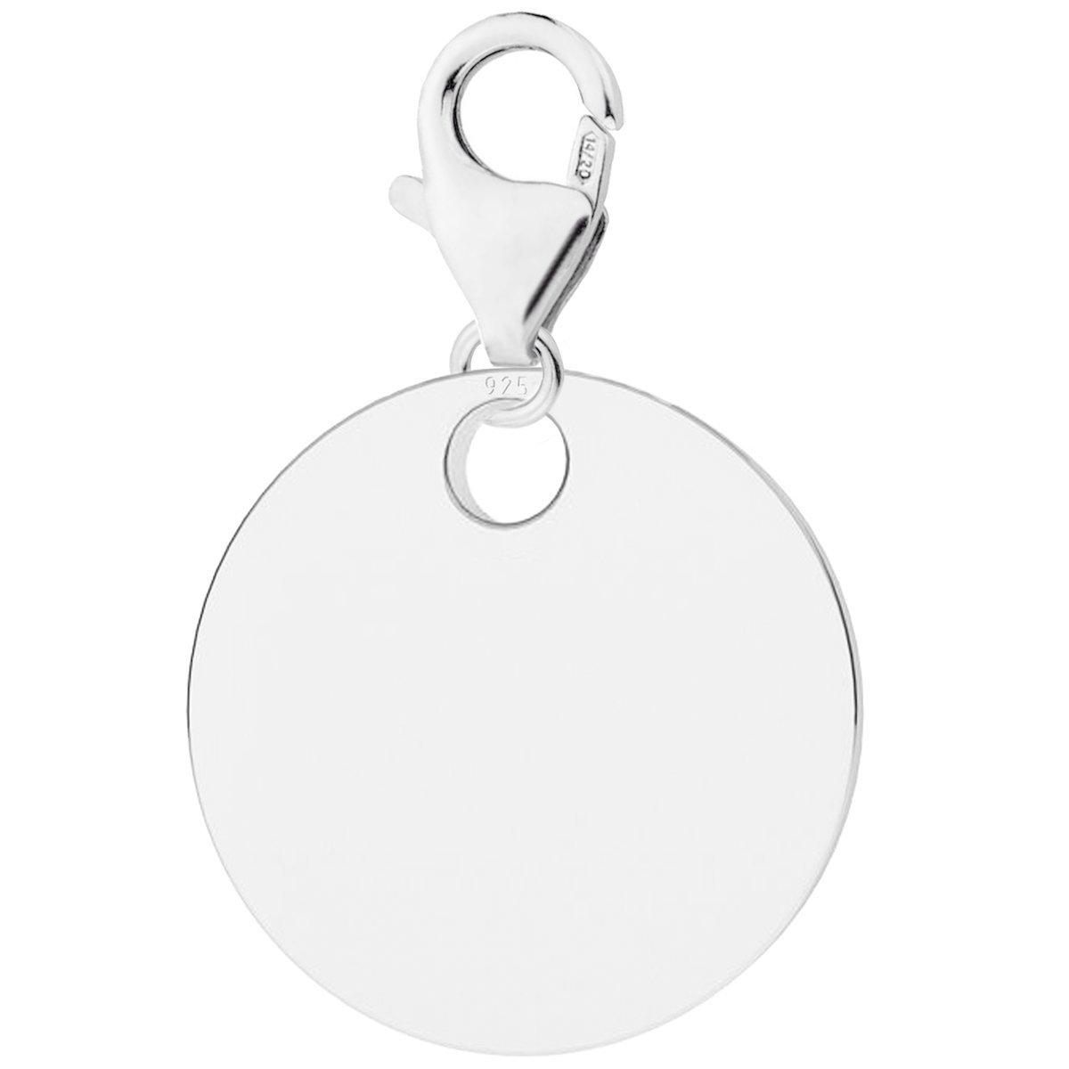 Zawieszka Srebrna z Blaszką Okrągłą Kółkiem Blaszka Koło Kółko SREBRO 925