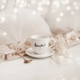 Filiżanka 100 ml espresso ze spodkiem - Kawki ZŁOTE SERCE - Filiżanki - miniaturka - grafika 1