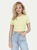Koszulki i topy damskie - ONLY T-Shirt Betty 15311891 Żółty Regular Fit - miniaturka - grafika 1