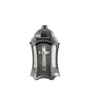 Lampiony i znicze - Lampion dwa krzyże 28 cm złoty/srebrny - miniaturka - grafika 1