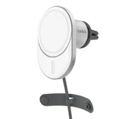 Uchwyty samochodowe do telefonów - Belkin z ładowarka QI2 15W Srebrny - miniaturka - grafika 1