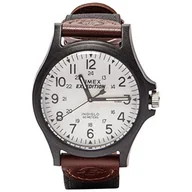 Paski - Timex Expedition Acadia zegarek męski 40 mm, Brązowy/biały, Pasek - miniaturka - grafika 1