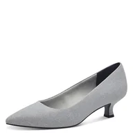 Czółenka - Marco Tozzi Damskie czółenka 2-22301-44, srebrne, rozmiar 37 EU, srebro, 37 eu - miniaturka - grafika 1