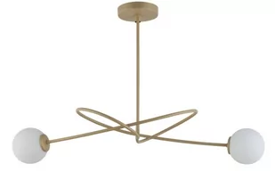 Sigma złota lampa sufitowa do sypialni 33355 VELVET 2 nowoczesny złoty żyrandol szklane kule 33355 - Lampy sufitowe - miniaturka - grafika 1