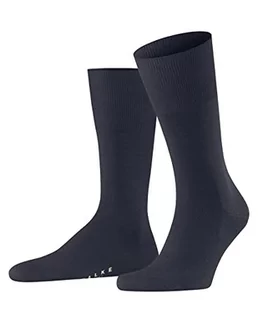FALKE Mężczyźni Skarpety Airport M SO Wełna Merynosa Bawełna jednokolorowe 1 Para, Niebieski (Dark Blue Melange 6688), 41-42 - Skarpetki męskie - miniaturka - grafika 1