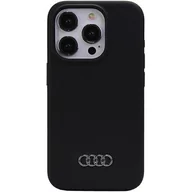 Etui i futerały do telefonów - Etui AUDI Silicone Case do Apple iPhone 15 Pro Czarny - miniaturka - grafika 1