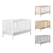 Łóżeczka i kojce - Be4home łóżeczko drewniane 120x60 białe - miniaturka - grafika 1