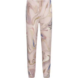 CALVIN KLEIN JEANS Spodnie dresowe | Regular Fit - Spodnie sportowe damskie - miniaturka - grafika 1