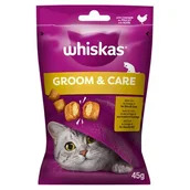 Przysmaki dla kotów - Przysmak dla kota WHISKAS Groom & Care Kurczak 45 g - miniaturka - grafika 1
