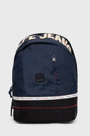 Plecaki - Pepe Jeans plecak SMITH BACKPACK męski kolor granatowy duży z nadrukiem - miniaturka - grafika 1