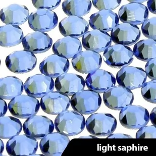 Cyrkonie do paznokci szklane SS10 Light Saphire 50 szt - Ozdoby do paznokci - miniaturka - grafika 1