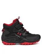 Buty dla chłopców - Geox Trzewiki Jr New Savage B Abx J261WB 050BU C0048 M Czarny - miniaturka - grafika 1
