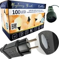 Oświetlenie świąteczne - LAMPKI CHOINKOWE KULKI 100 LED 8 FUNKCJI + GNIAZDO - miniaturka - grafika 1