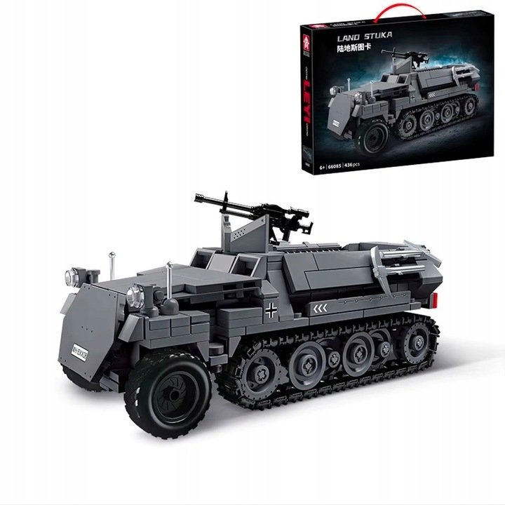 KLOCKI militarne – SdKfz 251 półgąsienicowy pojazd pancerny 436el (KL18)