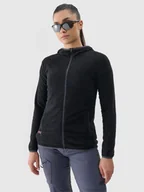 Kurtki i kamizelki sportowe damskie - 4F Kurtka sportowa w kolorze czarnym - miniaturka - grafika 1