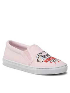 Buty dla dziewczynek - Kenzo Kids Tenisówki K59041 Różowy - grafika 1