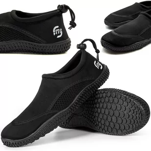 Buty do wody MOLTI BW001 czarne 37 - Pływanie - miniaturka - grafika 1