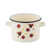 Garnki - Garnek emaliowany prosty bez pokrywki Biedronka 18 cm 3,2 l - miniaturka - grafika 1