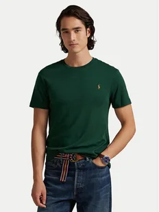 Polo Ralph Lauren T-Shirt 710740727099 Zielony Custom Slim Fit - Koszulki męskie - miniaturka - grafika 1
