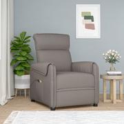 Stoły i łóżka do masażu - Podnoszony fotel masujący, kolor taupe, tkanina - miniaturka - grafika 1