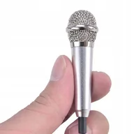 Mikrofony komputerowe - MINI MIKROFON do Karaoke TELEFONU Jack 3.5mm AUX - miniaturka - grafika 1