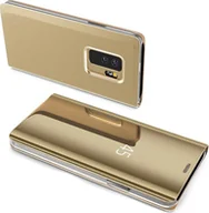 Etui i futerały do telefonów - Etui Smart View Mirror Smart Cover Etui kompatybilne z Samsung Galaxy S10 (G973F) Etui ochronne Etui ochronne przezroczyste złoto - miniaturka - grafika 1
